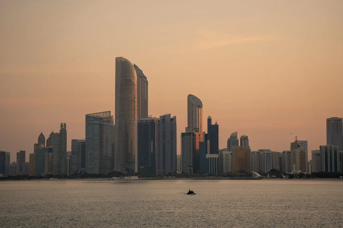 Abu Dhabi's waterfront and urban landscape